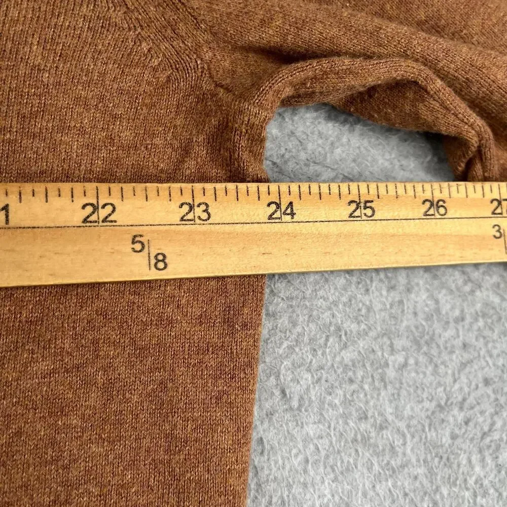 Banana Republic Sweater Luxe Yarn Brown V Neck Casual Long Sleeve XL